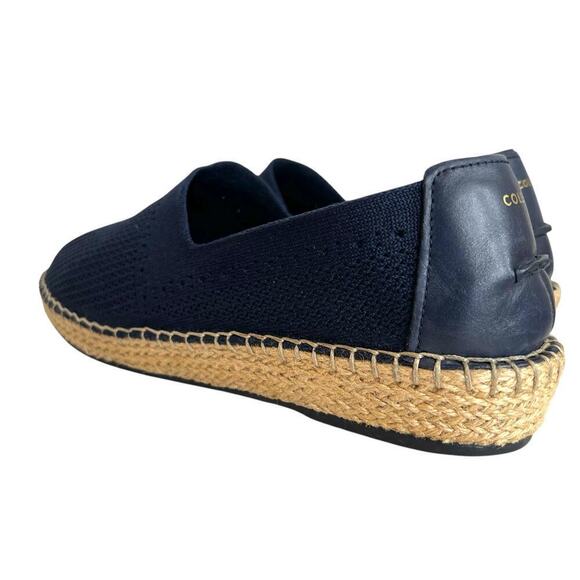 COLE HAAN Cloudfeel Stitchlite Espadrille in Navy Blue Fabric Women's 9.5B - Picture 10 of 13